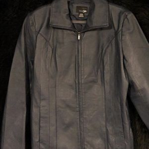 Dark blue East 5th leather jacket